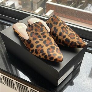 J. Crew Leopard Print Women's Mules